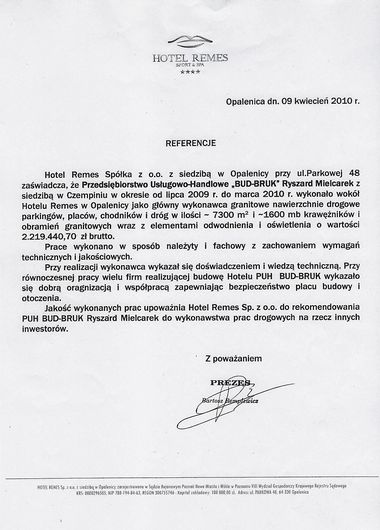 Referencje Opalenica